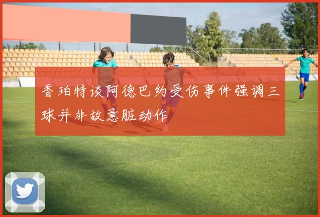 香珀特谈阿德巴约受伤事件强调三球并非故意脏动作